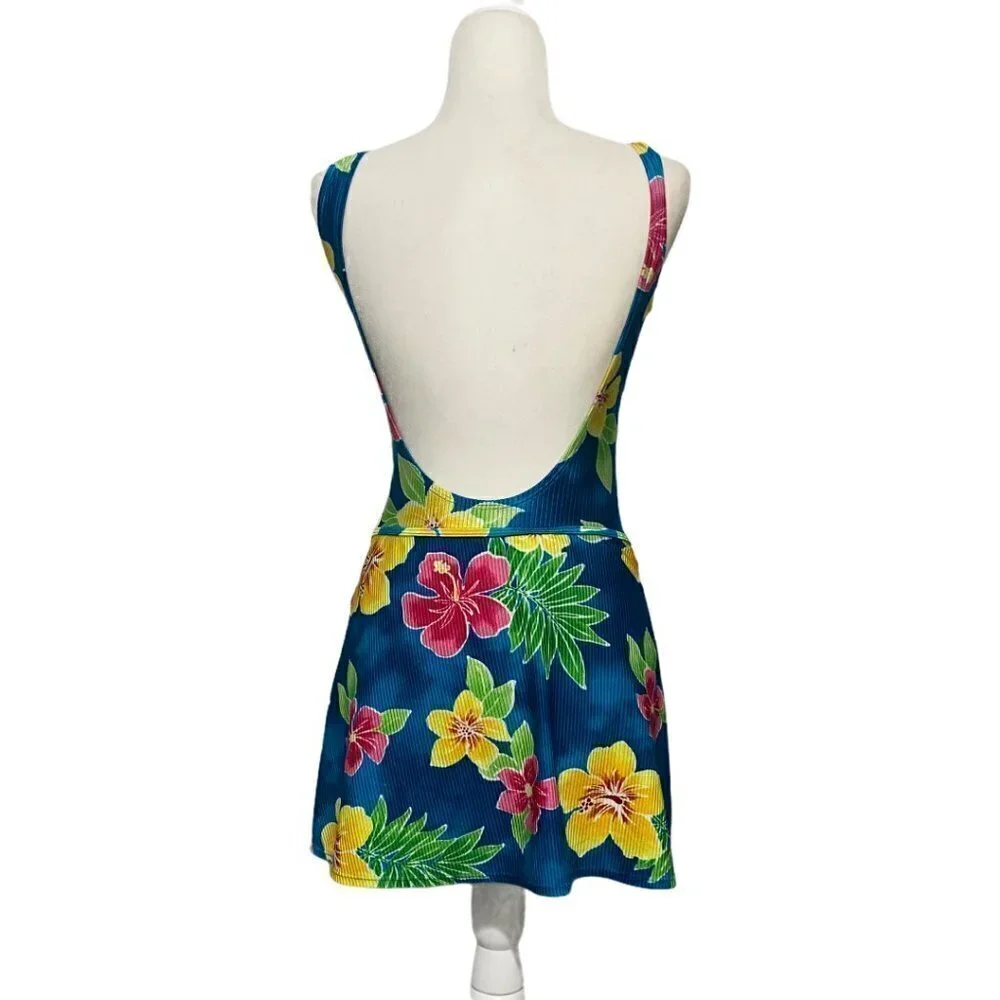 CATALINA Swimsuit Sarong Set 2 Piece Floral Modest Vintage
